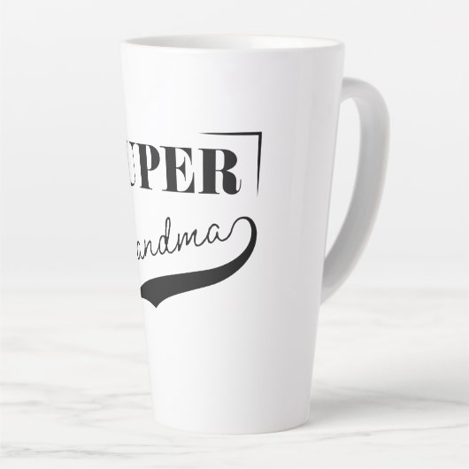 Tasse Latte Super grand-mère (Angle droit)
