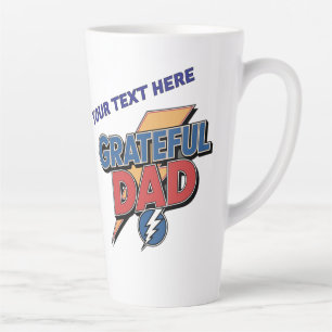 Tasse Latte Super-héros Papa reconnaissant personnalisé