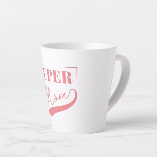 Tasse Latte Super Maman (Angle droit)