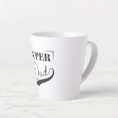 Tasse Latte Super papa (Angle droit)