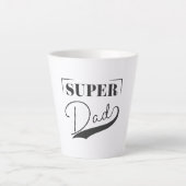 Tasse Latte Super papa (Devant)