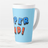 Tasse Latte Super papa (Angle droit)
