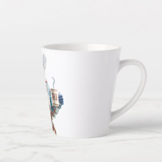 Tasse Latte Super Papa : Illustration de personnage 3D d'un am