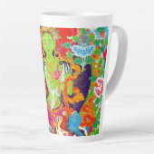 Tasse Latte Superbe thangka tibétain tara verte dieu tatouage  (Angle droit)