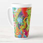 Tasse Latte Superbe thangka tibétain tara verte dieu tatouage  (Angle gauche)