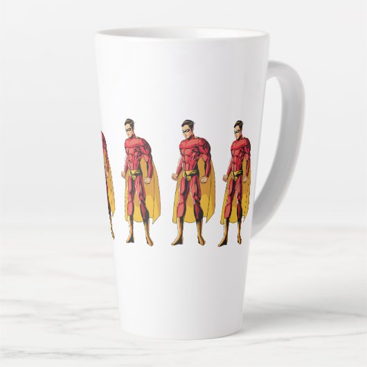 Tasse Latte Superman Emblem Tee : Libérez votre héros intérieu (Angle droit)