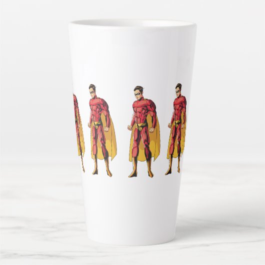 Tasse Latte Superman Emblem Tee : Libérez votre héros intérieu (Devant)