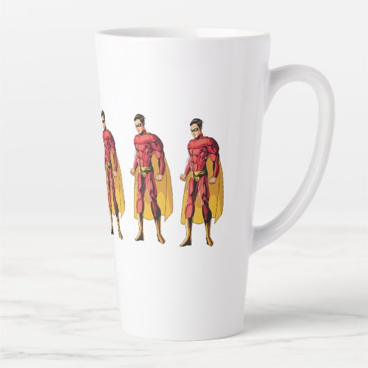 Tasse Latte Superman Emblem Tee : Libérez votre héros intérieu (Droite)