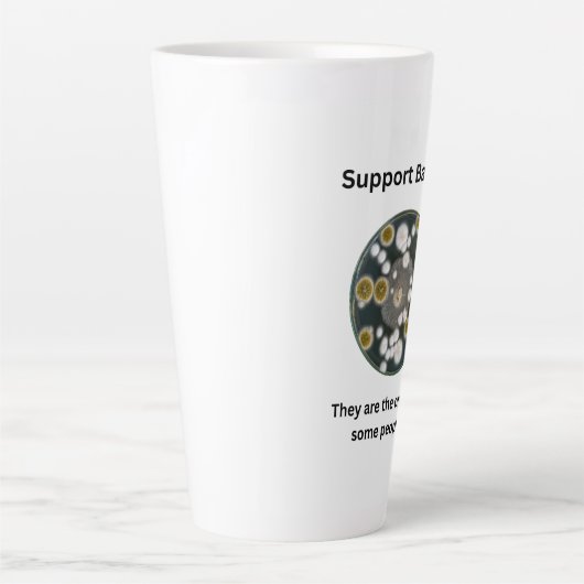 Tasse Latte Support Bactérie (Devant)