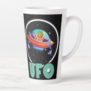 Tasse Latte sur l'espace