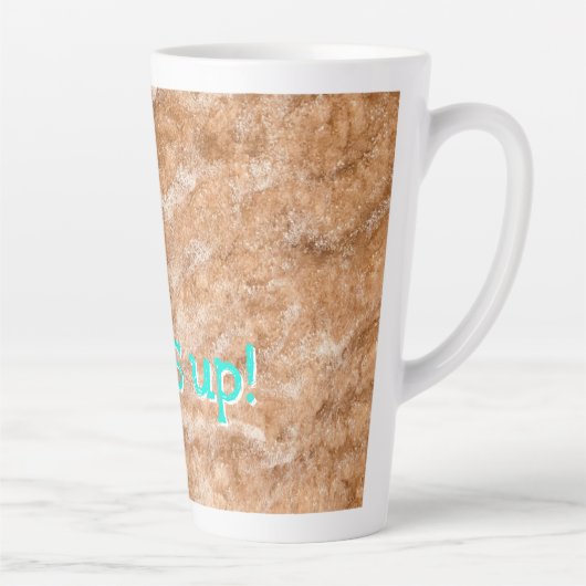 Tasse Latte Surf Beach fun, vagues, océan, aventure en plein a (Droite)