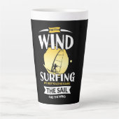 Tasse Latte Surfer La Voile Et Le Vent (Devant)