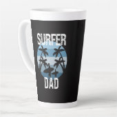 Tasse Latte Surfer papa (Angle gauche)