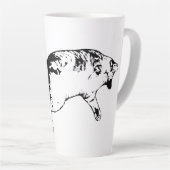 Tasse Latte Surprise joueuse en encre fine (Angle droit)