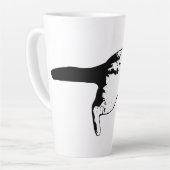 Tasse Latte Surprise joueuse en encre fine (Angle gauche)