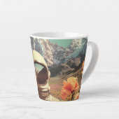 Tasse Latte Surreal Astronaut In Flower Field (Angle droit)