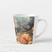 Tasse Latte Surreal Astronaut In Flower Field (Droite)