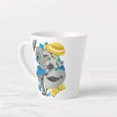 Tasse Latte Surreal Faces Bold & Artistic Latte Cup (Angle gauche)