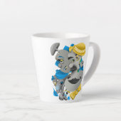 Tasse Latte Surreal Faces Bold & Artistic Latte Cup (Angle droit)