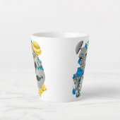 Tasse Latte Surreal Faces Bold & Artistic Latte Cup (Devant)