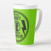 Tasse Latte Survivant de la transplantation rénale (Angle droit)