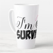 Tasse Latte Survivant du cancer du sein (Angle gauche)