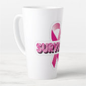 Tasse Latte Survivant du cancer du sein (Angle gauche)