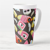 Tasse Latte Sushi drôle (Angle droit)