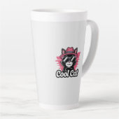 Tasse Latte Swagger de chat cool (Angle droit)