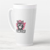 Tasse Latte Swagger de chat cool (Angle gauche)