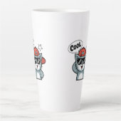 Tasse Latte Swagger de chat cool (Devant)
