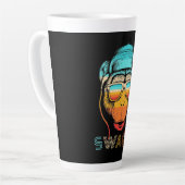 Tasse Latte Swagn Retro Monkey (Angle gauche)