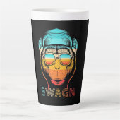 Tasse Latte Swagn Retro Monkey (Devant)