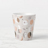 Tasse Latte Sweat Dream Bunnies Dans Motif spatial (Devant)