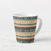 Tasse Latte Sweat moche de Noël 5 (Angle droit)