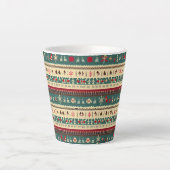Tasse Latte Sweat moche de Noël 5 (Devant)