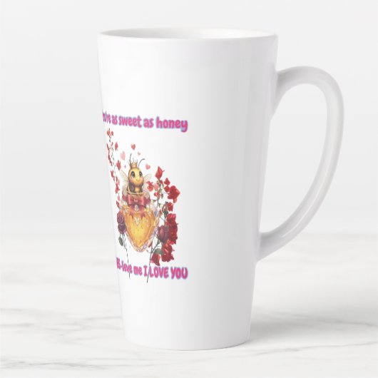 Tasse Latte Sweet BEE mine-BEE lieve me i love you (Droite)