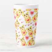 Tasse Latte Sweet Heart Bear Nursery Pattern (Devant)