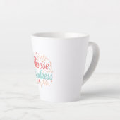 Tasse Latte Sweet Kindness Matters Typography (Angle droit)