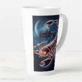 Tasse Latte Symbole astrologique Scorpio (Angle droit)