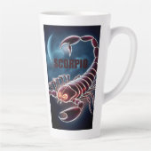 Tasse Latte Symbole astrologique Scorpio (Droite)