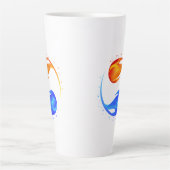 Tasse Latte Symbole d'amour- (Devant)