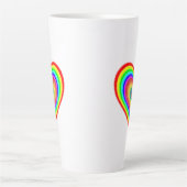 Tasse Latte Symbole d'amour arc-en-ciel Saint-Valentin-25543 (Devant)
