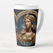 Tasse Latte Symbole d'astrologie virologique (Angle droit)