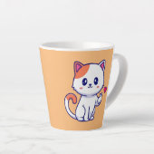 Tasse Latte Symbole de chat mignon en amour main-57577 (Angle droit)