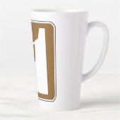 Tasse Latte Symbole Escalade de roche (Droite)