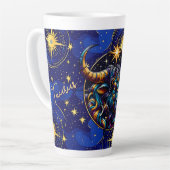 Tasse Latte SYMBOLE Horoscope Taurus Zodiaque Astrologie (Angle gauche)