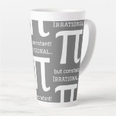 Tasse Latte Symbole Pi Personnalisé, Math Lover (Angle droit)