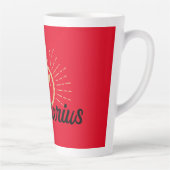 Tasse Latte Symbole Sagittarius Starburst Rouge (Droite)