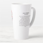 Tasse Latte SYMBOLE Zodiaque d'astrologie aquarelle | Monogram (Angle droit)